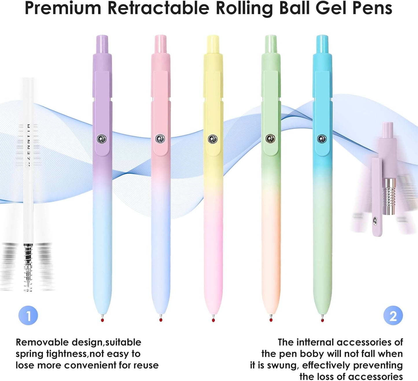 Fidget Clip Gel Pens