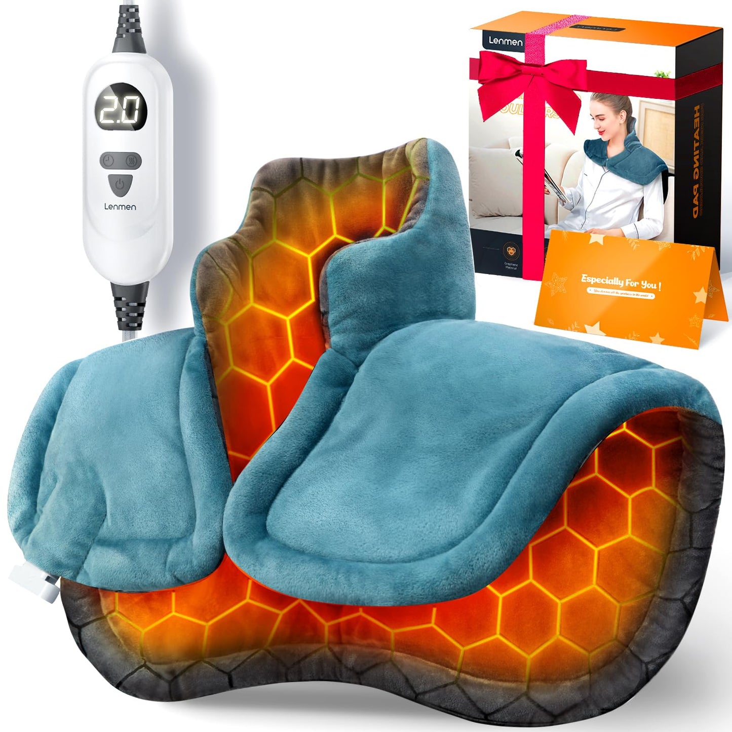 Graphene-Infused Heating Pad for Neck and Shoulders