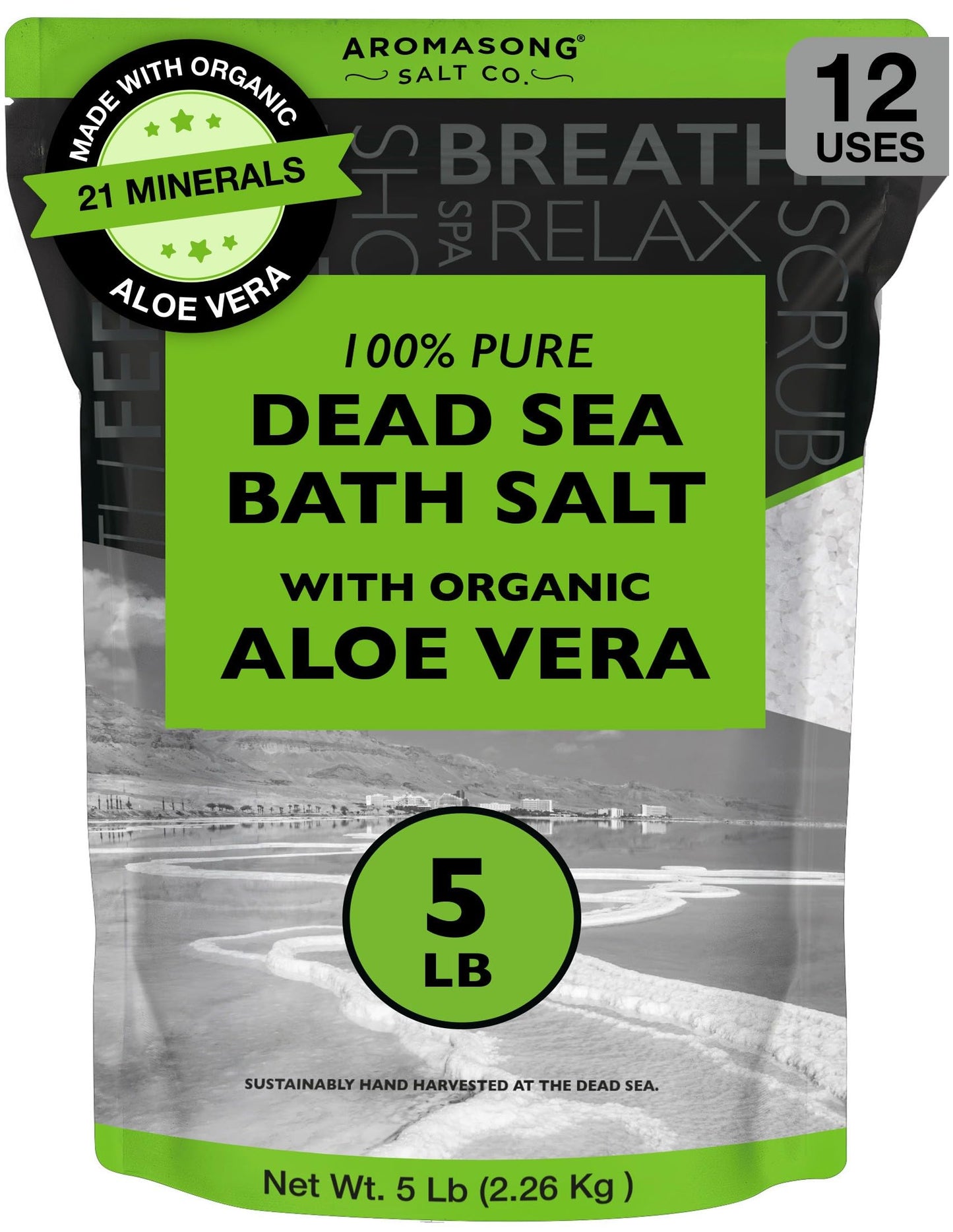 Pure Dead Sea Salt Natural Lavender