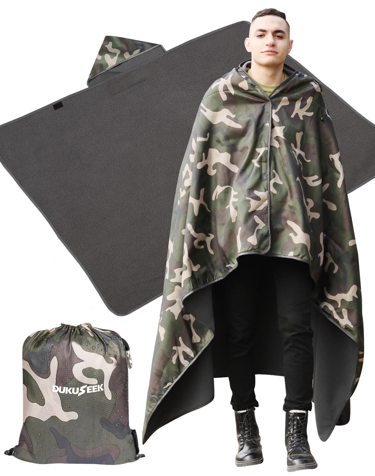 Hooded Fleece Windproof & Waterproof Blanket