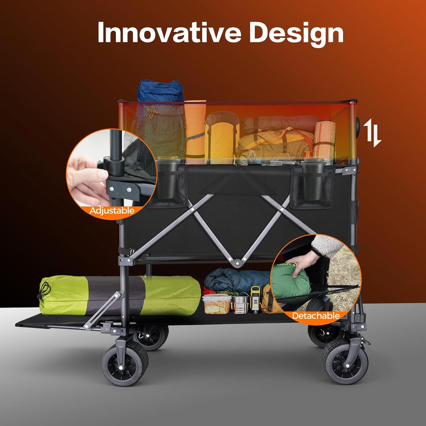 Double Decker Wagon, Lower Level Great for EZ-UPs