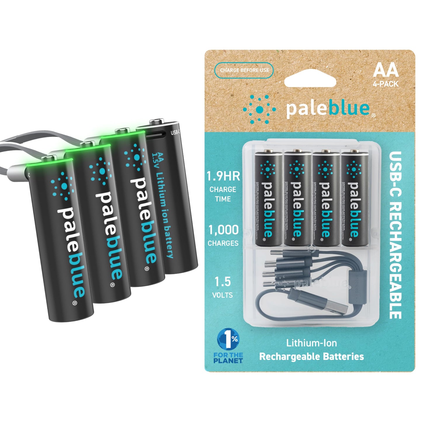 Paleblue USB Rechargeable Batteries